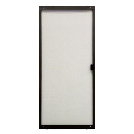 Precision 79 in. H X 48 in. W Breezeway Bronze Steel Adjustable Sliding Screen Door