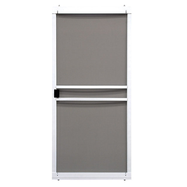 Precision 80-3/4 in. H X 36 in. W Branson White Steel Adjustable Sliding Screen Door