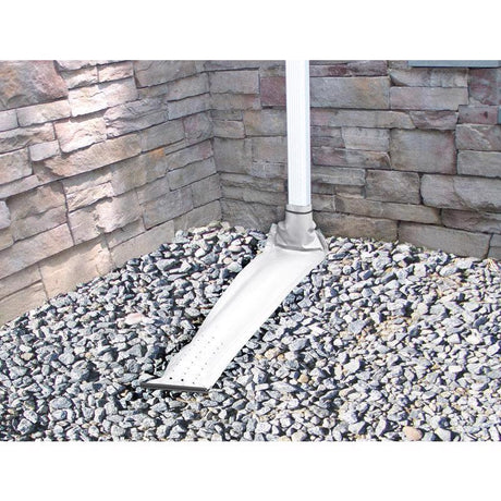 Frost King Drain Away 0.1 in. H X 9 in. W X 46 in. L White Vinyl Downspout Extension