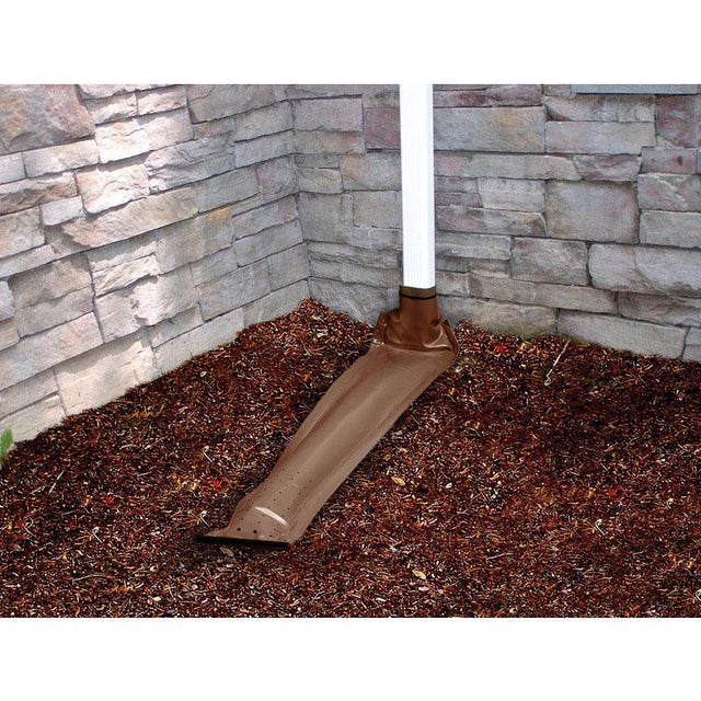 Frost King Drain Away 0.1 in. H X 9 in. W X 46 in. L Brown Vinyl Downspout Extension