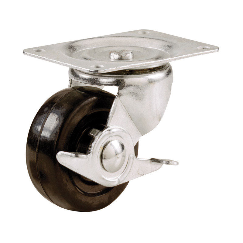 Shepherd Hardware 5 in. D Swivel Soft Rubber Caster 200 lb 1 pk