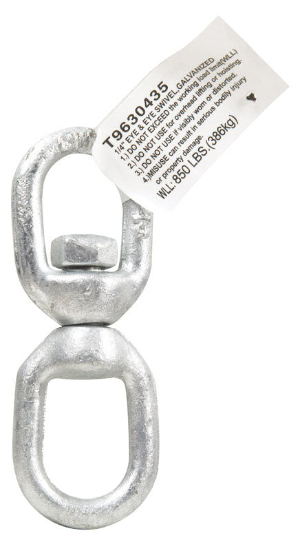 Campbell Galvanized Forged Steel Eye and Eye Swivel 850 lb