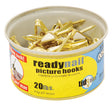 OOK Brass-Plated Standard Picture Hook 20 lb 30 pk