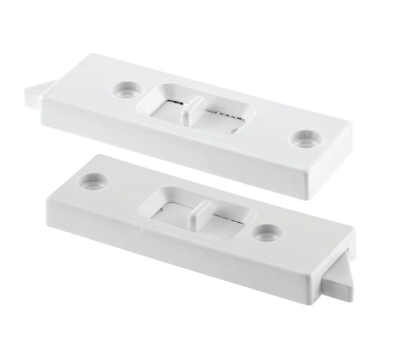 Prime-Line White Vinyl Window Tilt Latch 1.06 in. W X 3 in. L For Single or Double Aluminum Windows Prime-Line White Vinyl Window Tilt Latch 1.06 in. W X 3 in. L For Single or Double Aluminum Windows