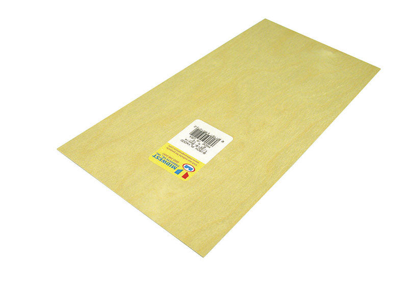 Midwest Products 6 in. W X 12 in. L X 1/32 in. Plywood