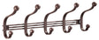 iDesign 15-1/4 in. L Bronze Silver Steel Large York Lyra 5-Hook Rack 1 pk