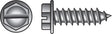 Hillman No. 8 X 1-1/4 in. L Slotted Hex Head Sheet Metal Screws 100 pk