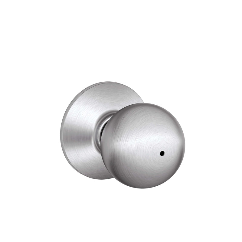 Schlage Orbit Satin Chrome Privacy Lockset 1-3/4 in.