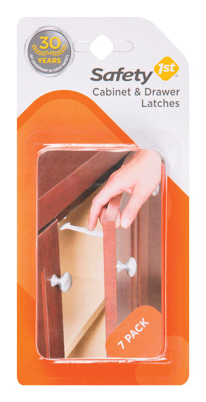 Safety 1st White Plastic Drawer Latches 7 pk