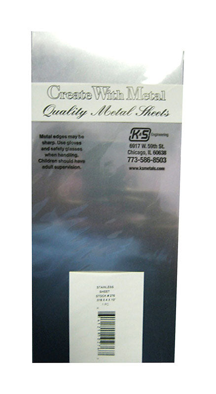 K&S 10 in. 4 in. Stainless Steel Sheet Metal