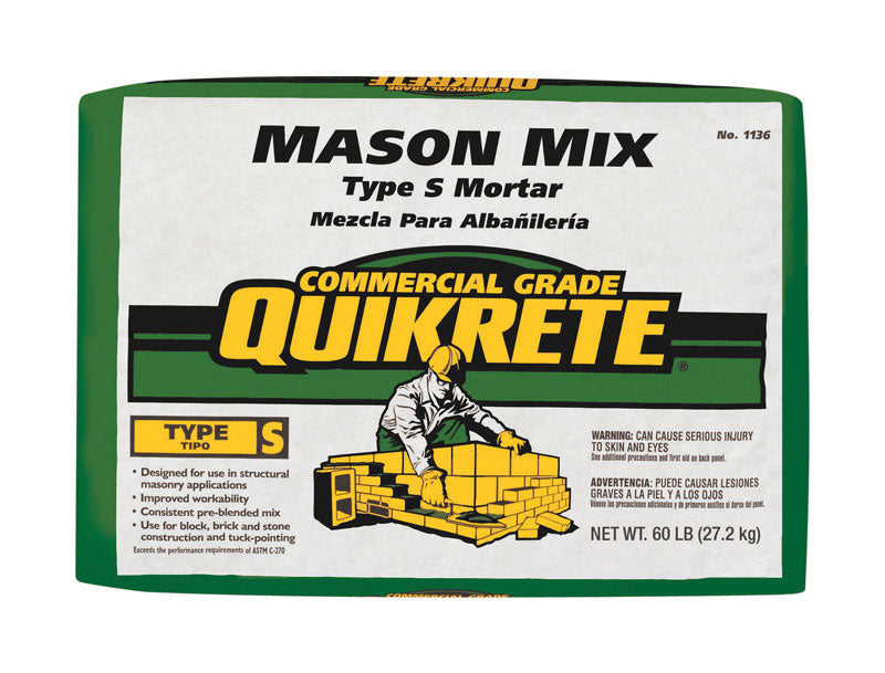 Quikrete Mason Mix Type S 60 lb Gray