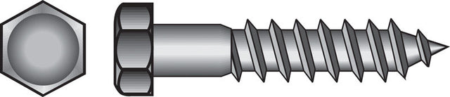 Hillman 3/8 in. X 3 in. L Hex Hot Dipped Galvanized Steel Lag Screw 50 pk