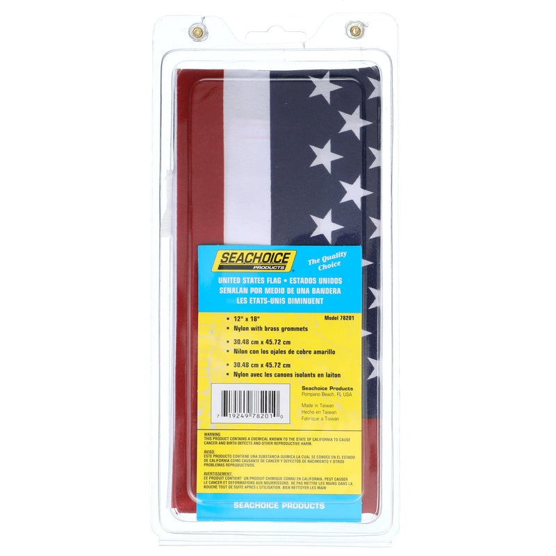 Seachoice United States Flag 18 in. W X 12 in. L