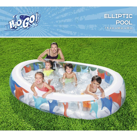 Bestway H2OGO 141 gal Oval Inflatable Pool 60 in. H X 20 in. W X 7.5 in. L