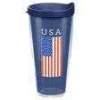 Tervis Patriotic 24 oz USA Flag Multicolored BPA Free Insulated Tumbler