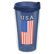 Tervis Patriotic 16 oz USA Flag Multicolored BPA Free Insulated Tumbler