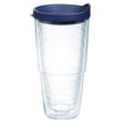 Tervis 24 oz Blue/Clear BPA Free Insulated Tumbler