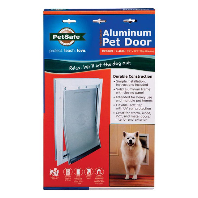 PetSafe 15.625 in. H X 10.75 in. W Aluminum Pet Door