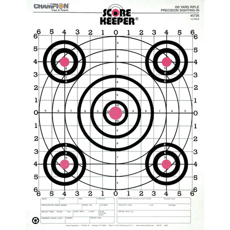 Champion Sight-In Target 12 pk