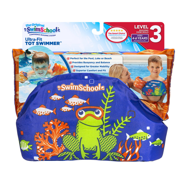 SwimSchool Assorted Polyester Inflatable Ultra-Fit Tot Swimming Arm Bands