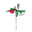 In The Breeze Multicolored Nylon 23 in. H Hummingbird Garden Stake Spinner