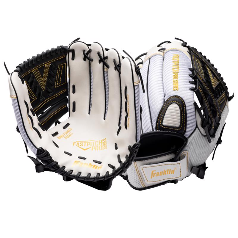 Franklin ProSeries Black/White PVC Right-handed Softball Glove 12 in. 1 pk