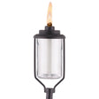 TIKI Convertible Black/Clear Glass/Metal 65 in. Tiki Outdoor Torch 1 pc