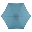 Living Accents Hattington 9 ft. Tiltable Blue Market Umbrella