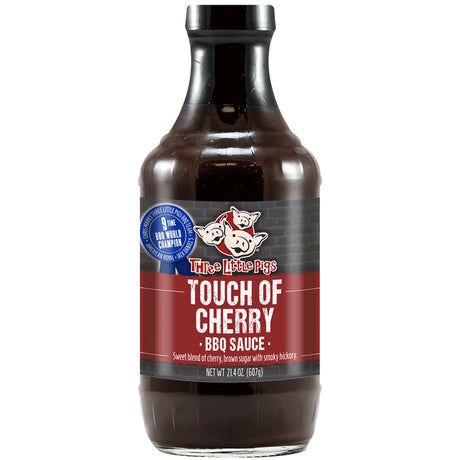 Three Little Pigs Touch of Cherry BBQ Sauce 21.4 oz