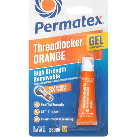 Permatex High Strength Removable Threadlocker Gel 0.18 oz