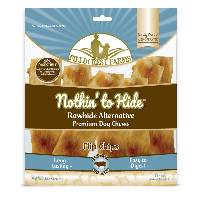 Fieldcrest Farms Nothin' to Hide Beef Grain Free Chews For Dogs 8 pk