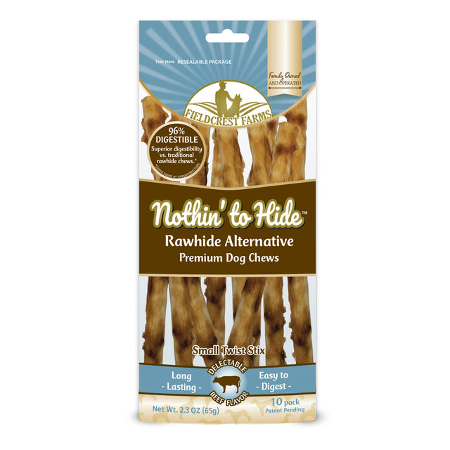 Fieldcrest Farms Nothin' to Hide Beef Grain Free Chews For Dogs 10 pk