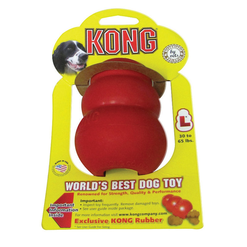 Kong Red Rubber Dog Toy Large 1 pk