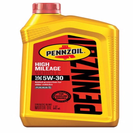 Pennzoil High Mileage Vehicle 5W-30 Synthetic Blend Motor Oil 1 qt 1 pk