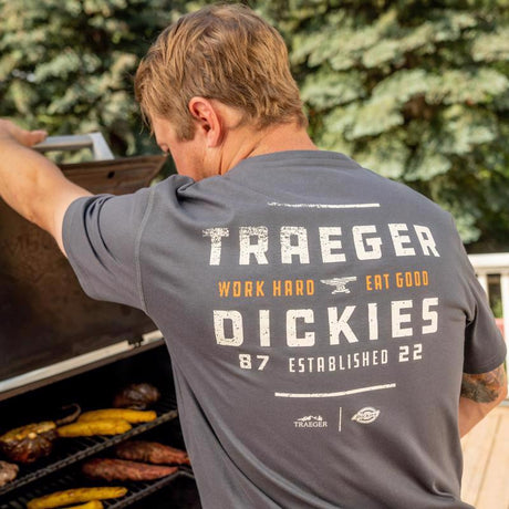 Dickies Traeger S Short Sleeve Charcoal Gray Tee Shirt