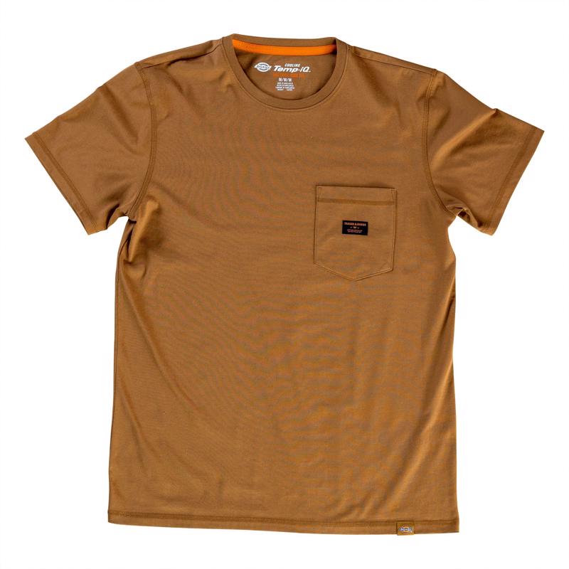 Dickies Traeger M Short Sleeve Brown Tee Shirt