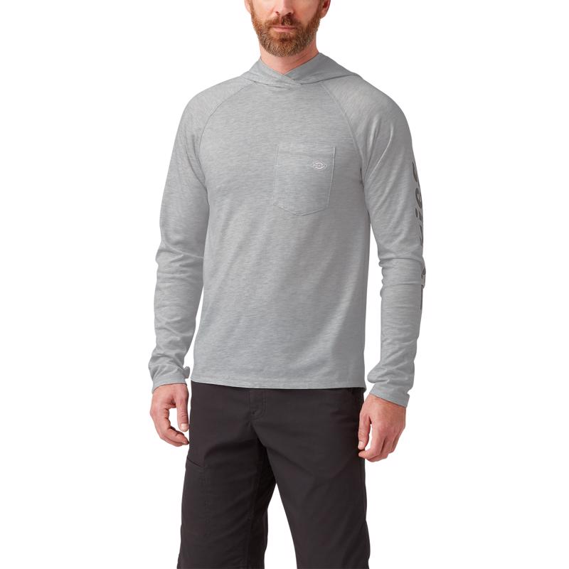 Dickies XXL Long Sleeve Men's Gray Pullover Tee Shirt