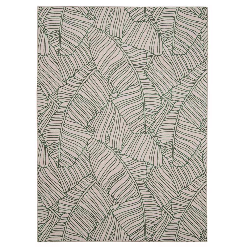 Linon Home Decor 7 ft. W X 5 ft. L Green/Ivory Largo Polyester Rug