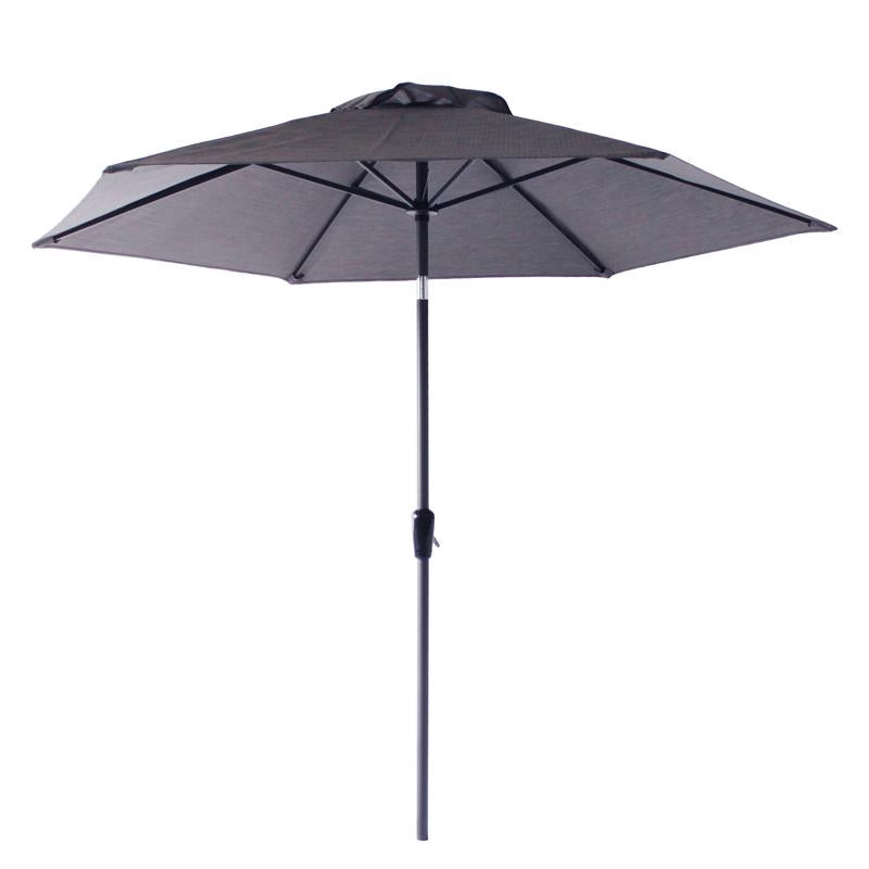 Living Accents Pacifica 9 ft. Tiltable Black Patio Umbrella