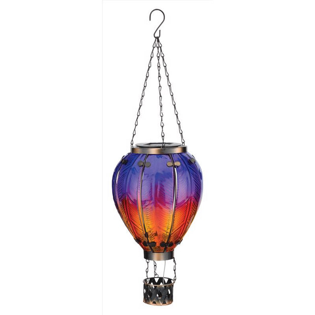 Regal Art & Gift Purple Glass/Metal 23.5 in. H Hot Air Balloon Lantern