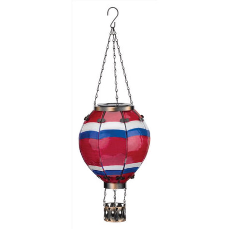 Regal Art & Gift Multicolored Glass/Metal 23.5 in. H Hot Air Balloon Lantern