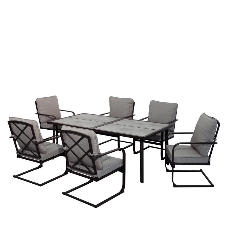 Living Accents Lakehurst 7 pc Steel Dining Set