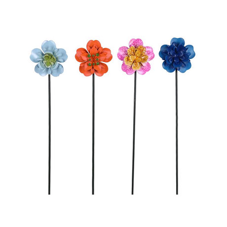 Meadowcreek Assorted Iron 17 in. H Flower Yard Stake