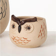 Sullivans Brown Ceramic 3 in. H Owl Planter