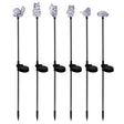 Alpine Clear Acrylic/Metal Garden Friends Solar Garden Stake