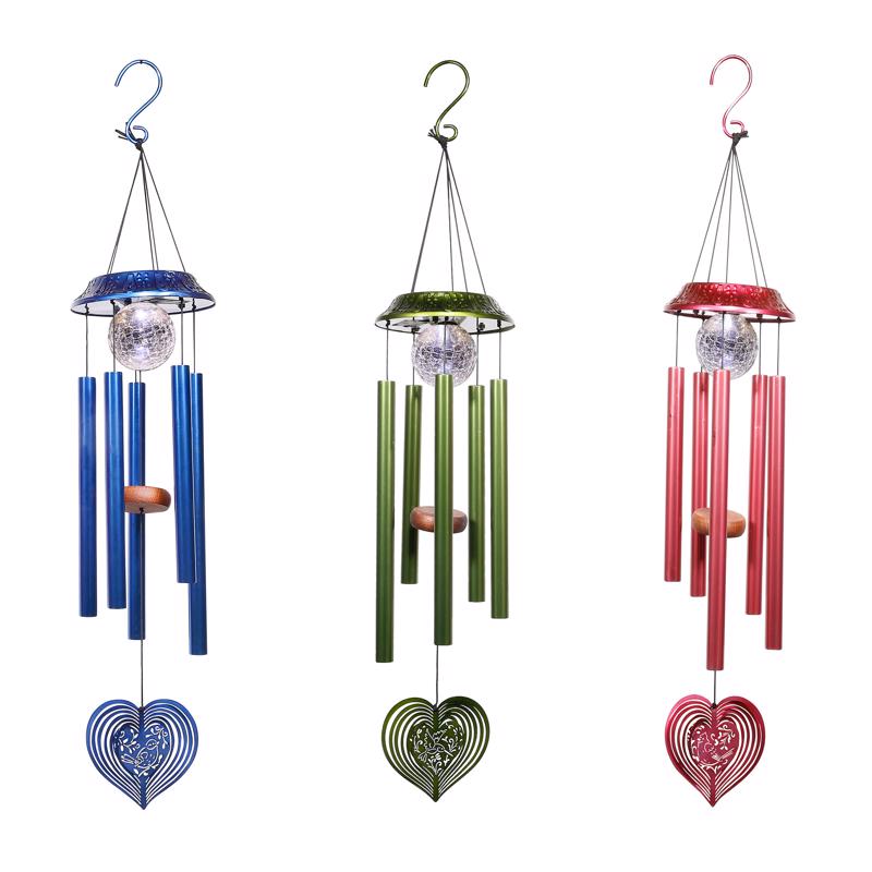 Alpine Assorted Glass/Metal 35 in. Wind Chime