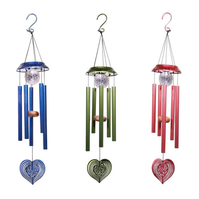 Alpine Assorted Glass/Metal 35 in. Wind Chime