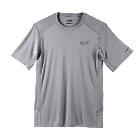 Milwaukee Workskin XXL Short Sleeve Men's Crew Neck Gray Lightweight Performance Tee Shirt