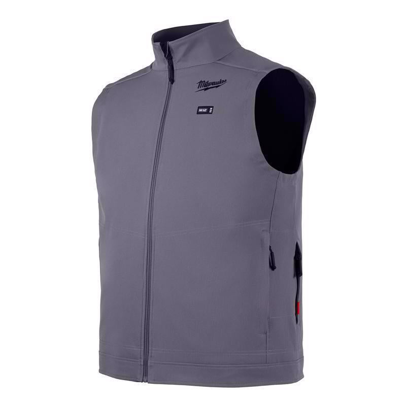 Milwaukee M12 XXL Sleeveless Unisex Full-Zip Heated Vest (Vest Only) Gray