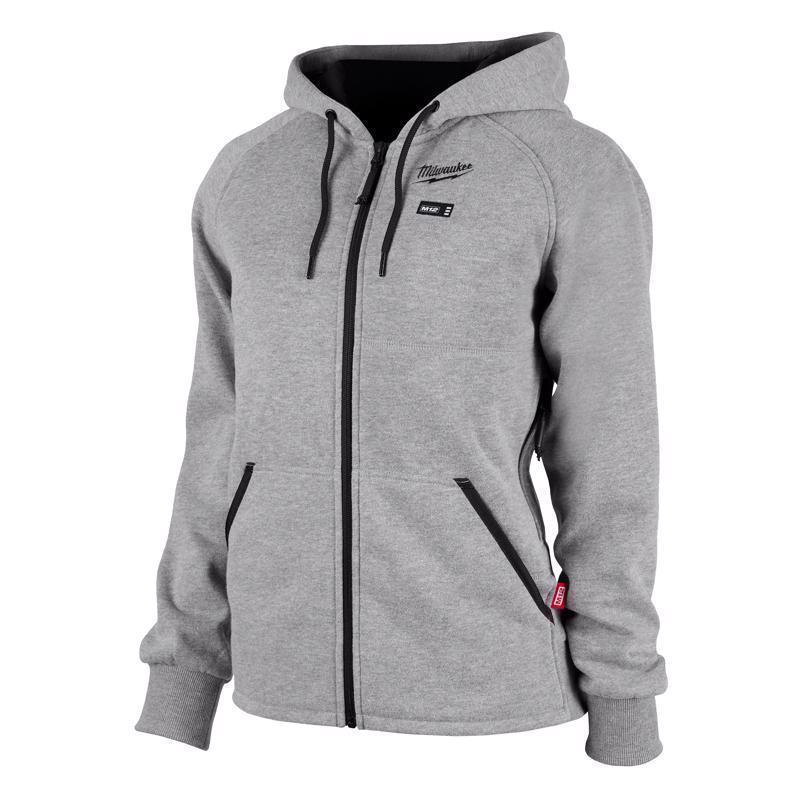 Milwaukee M12 S Long Sleeve Women's Heated Hoodie Kit Gray